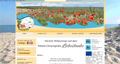 Desktop Screenshot of campingplatz-liebeslaube.de